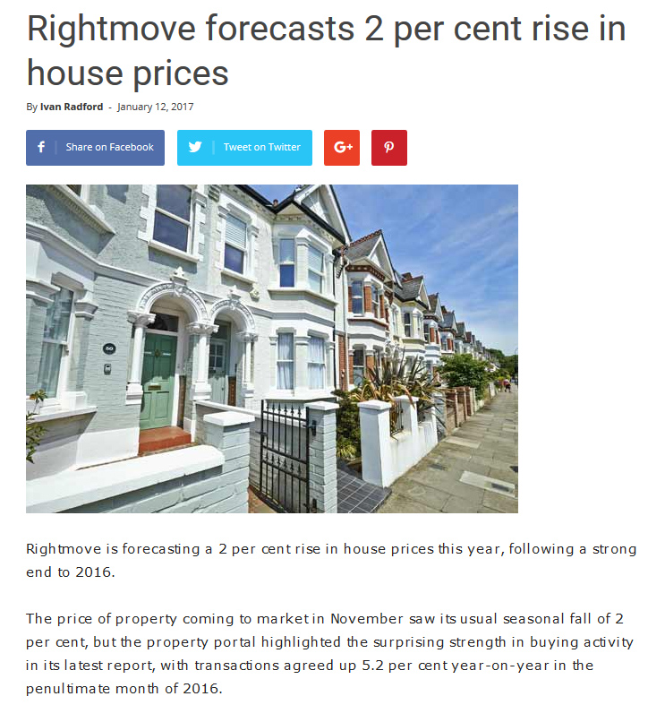 Pdf: Rightmove forecasts 2 per cent rise in house prices - Stonehard